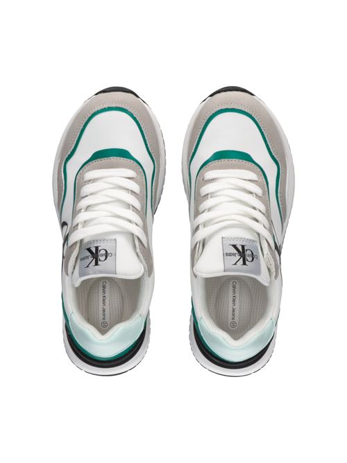 Sneakers con lacci CALVIN KLEIN | 80893GRIGIO BIANCO VERDE
